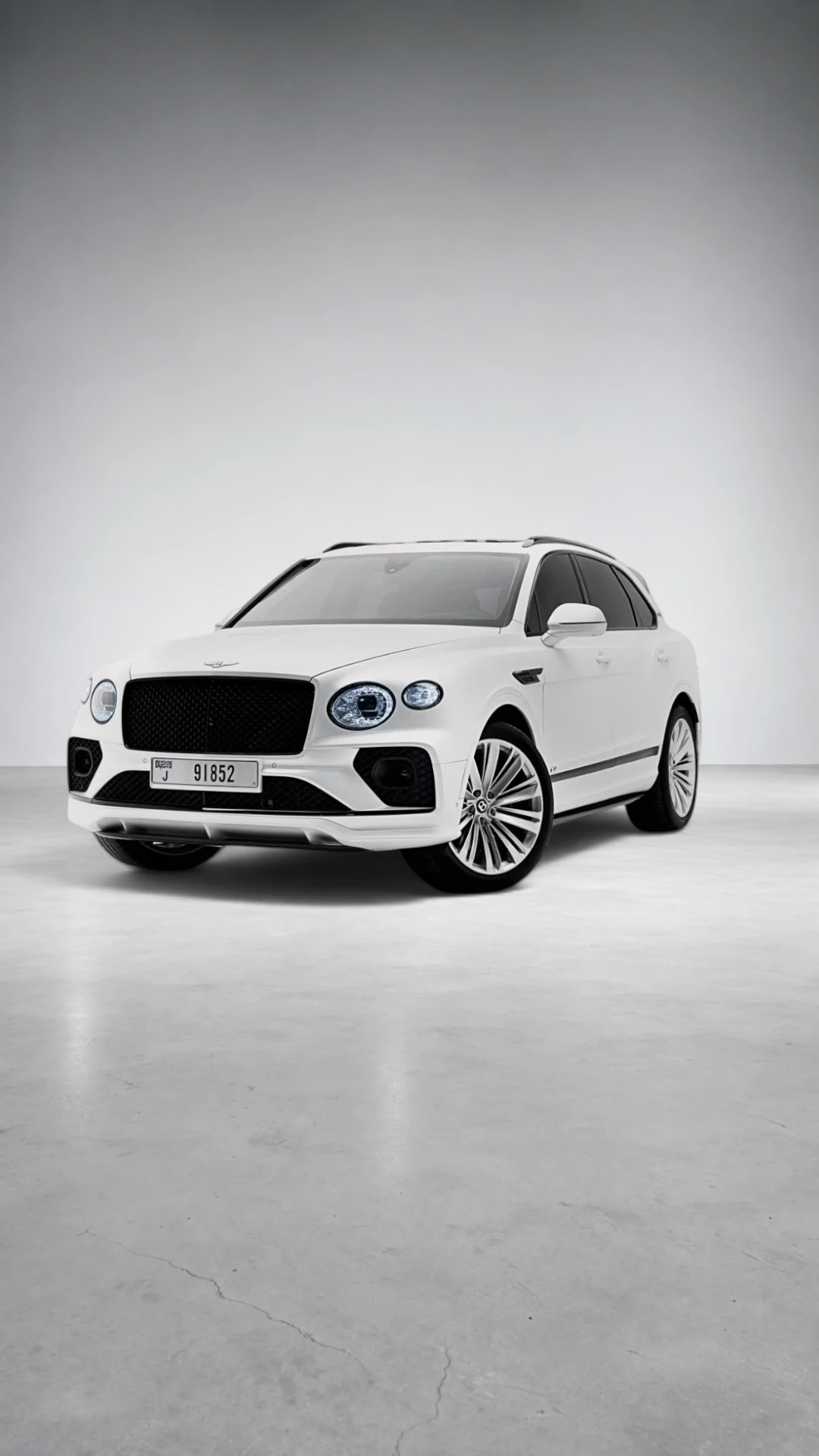 Bentley Bentayga W12 — Glacier White in Dubai