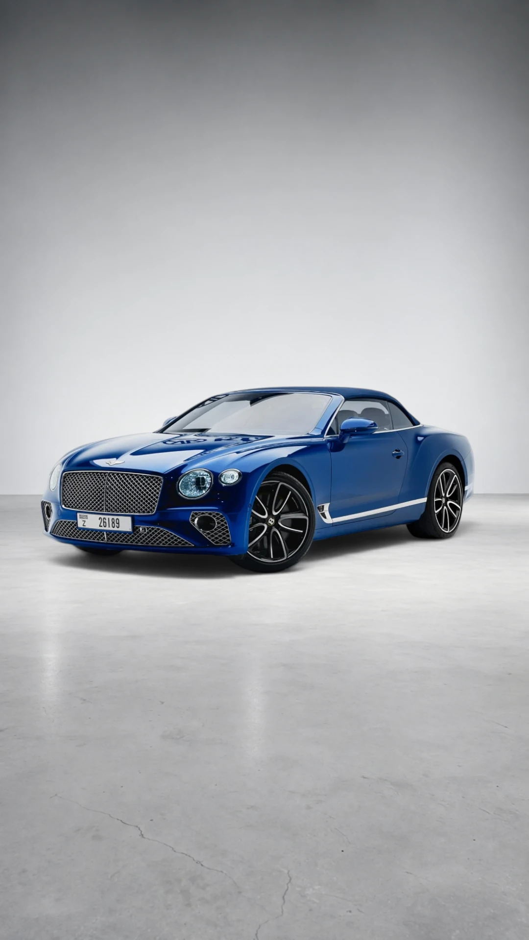 Bentley Continental GTC W12 — Kingfisher Blue in Dubai