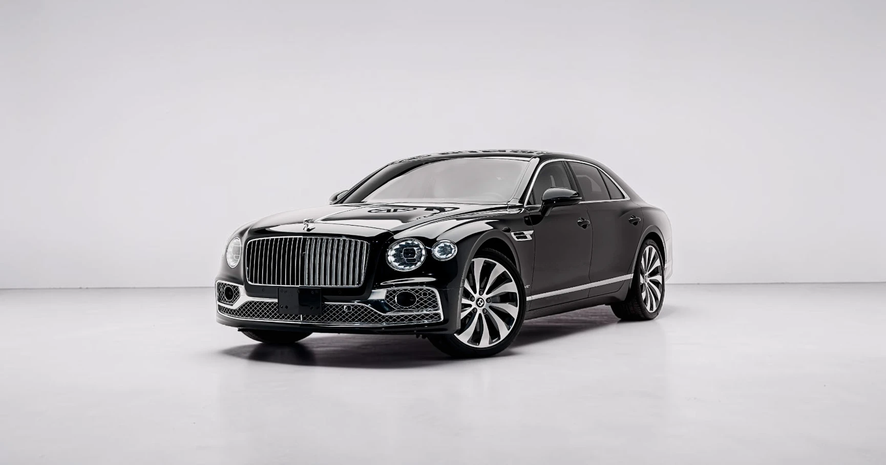 Bentley Flying Spur W12 — Ghost White - View 2