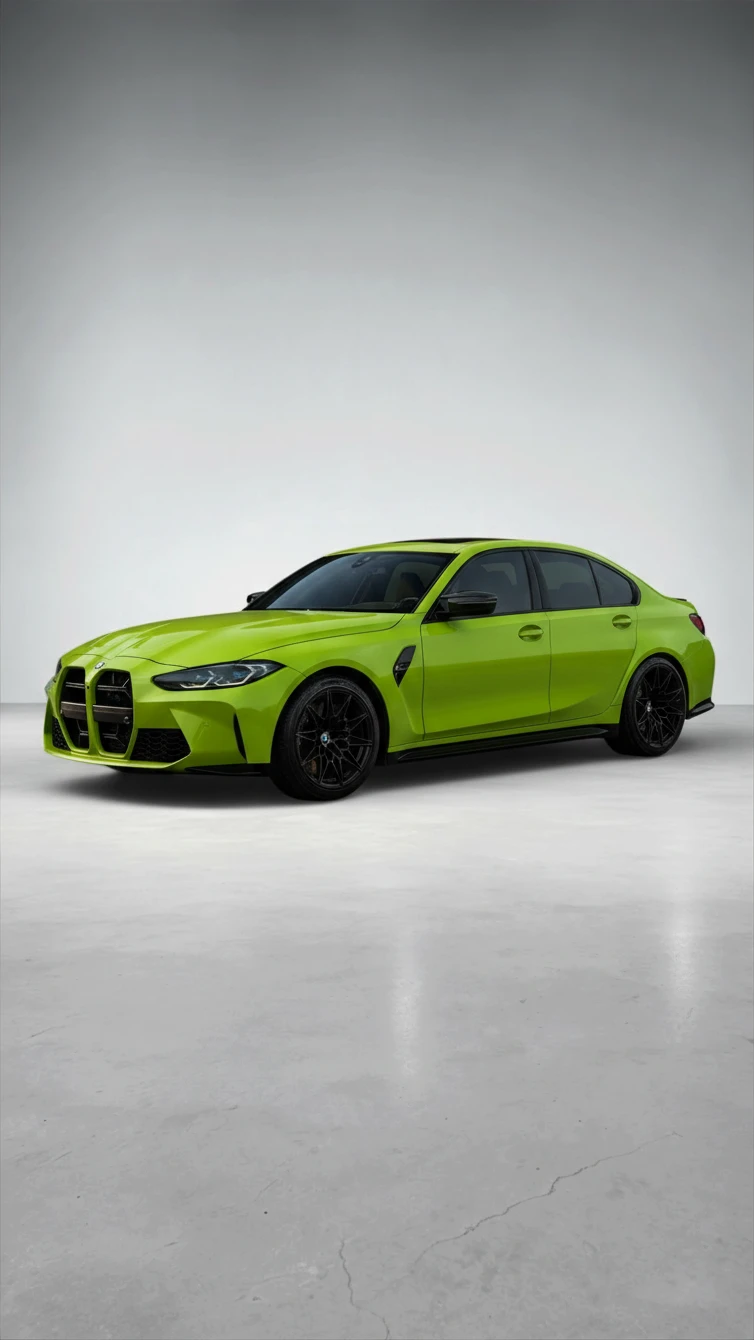 BMW M3 Competition Green en alquiler en Dubái