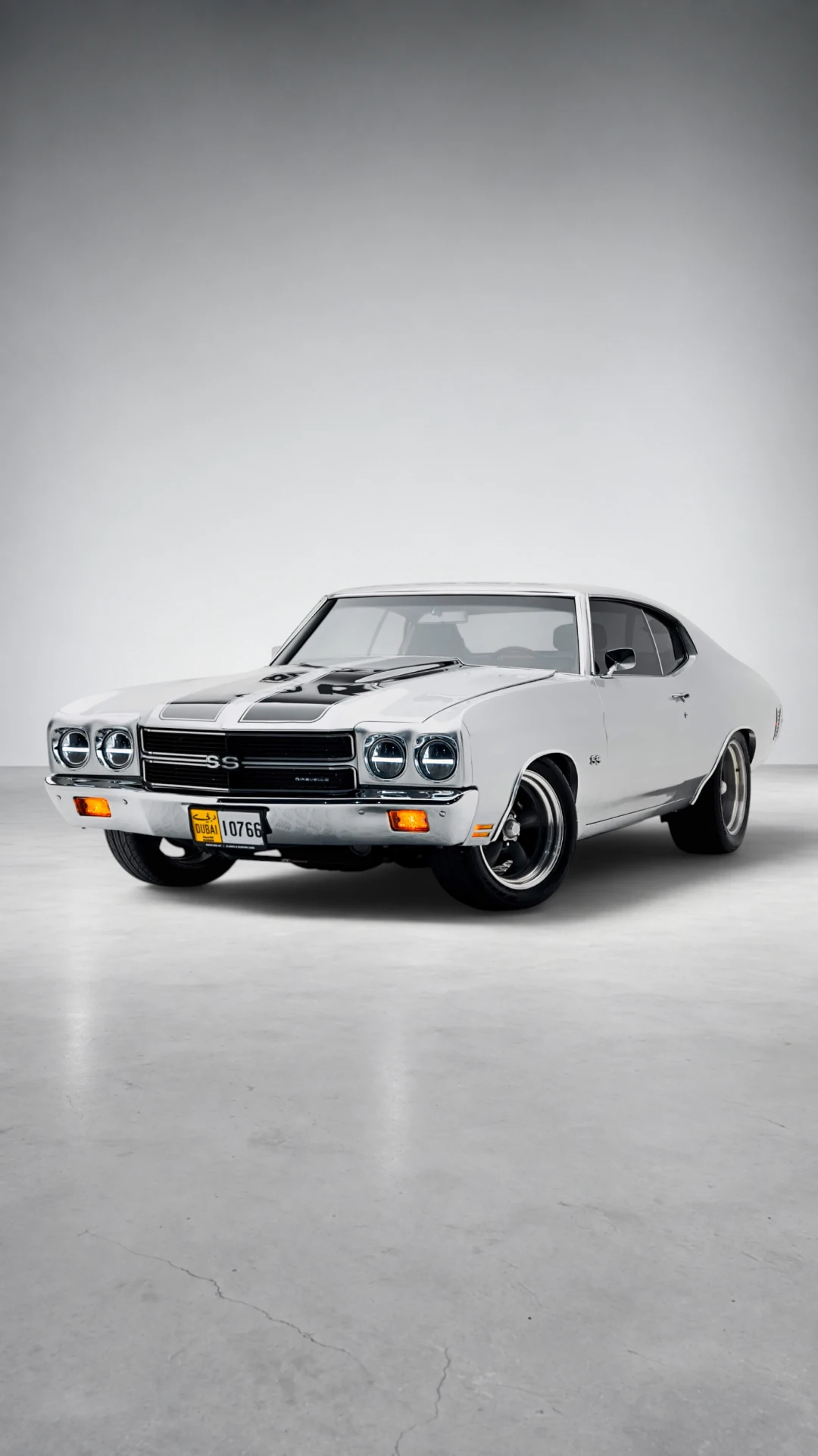 1970 Chevrolet Chevelle SS Restomod — Silver Frost in Dubai