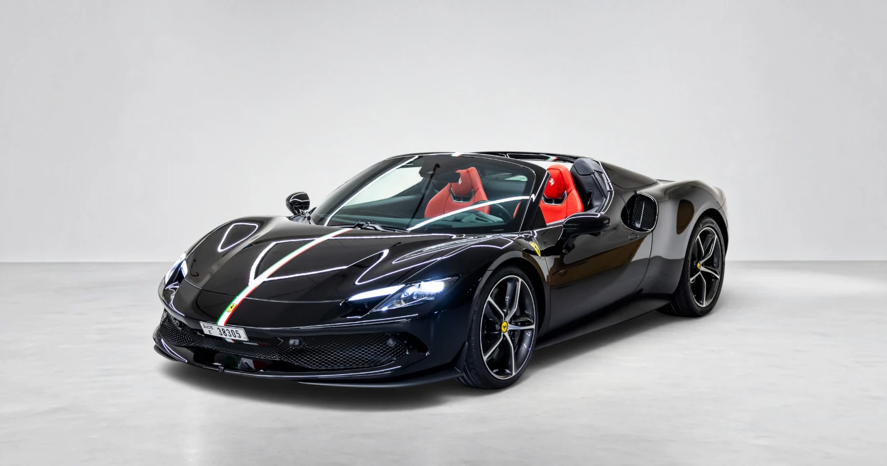 Ferrari 296 GTS Spider Hybrid 830 HP — Blu Pozzi - View 2