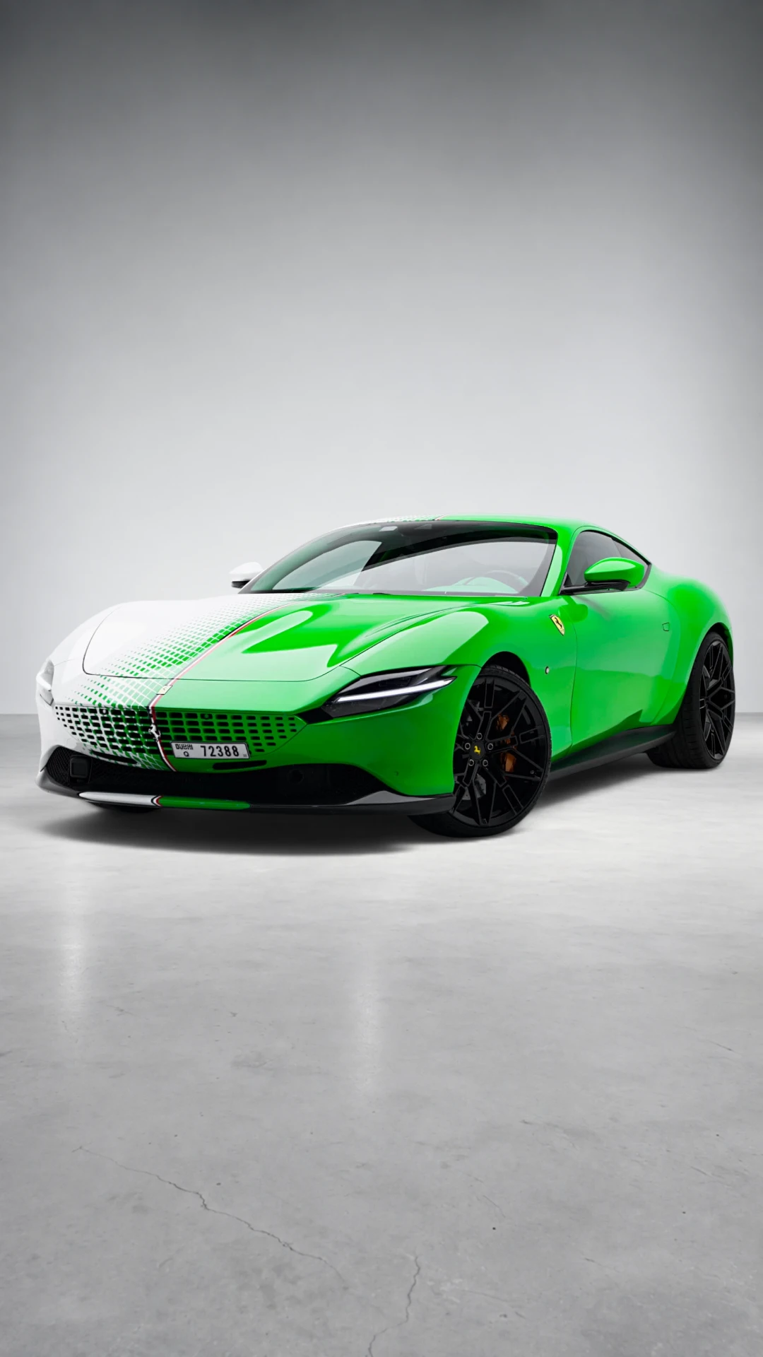 Ferrari Roma V8 Coupe — Verde British Racing in Dubai