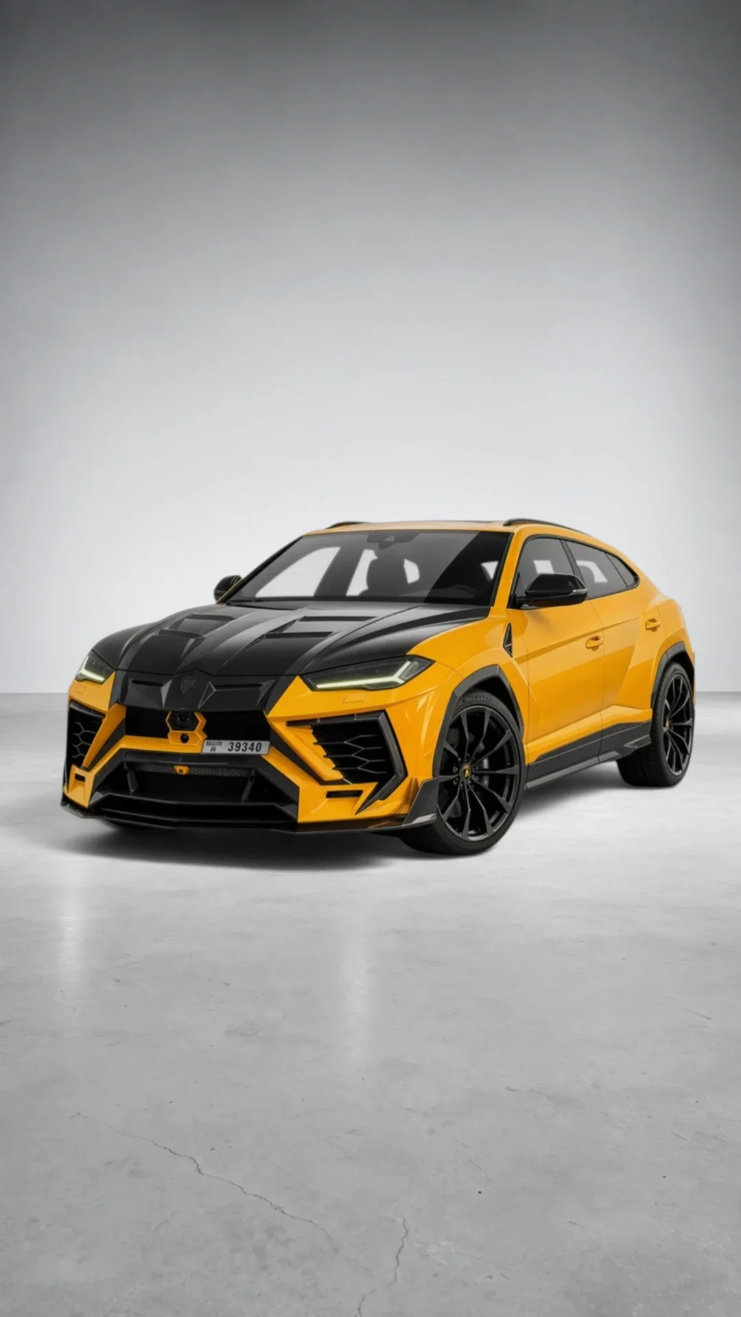 Lamborghini Urus Mansory Yellow for rent in Dubai