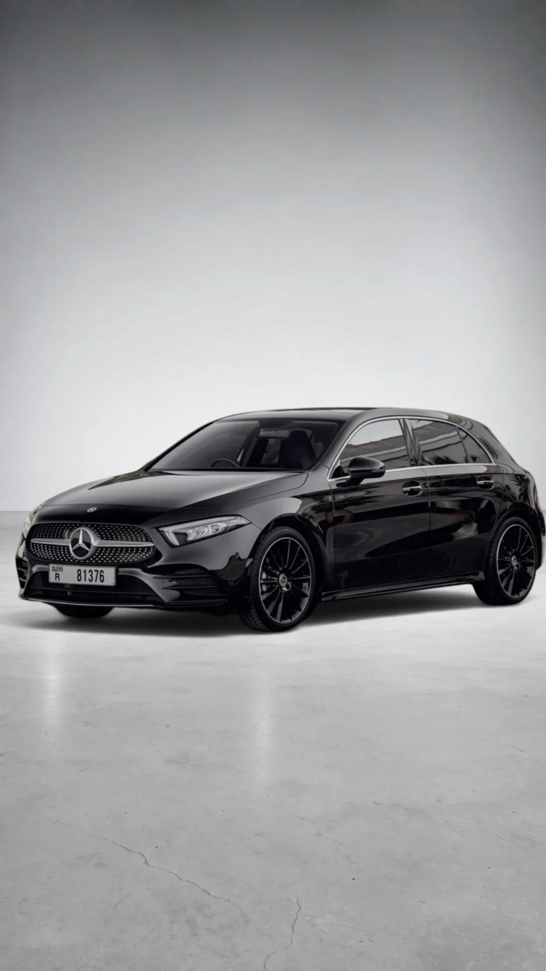 Mercedes-Benz A200 AMG Line Black for rent in Dubai