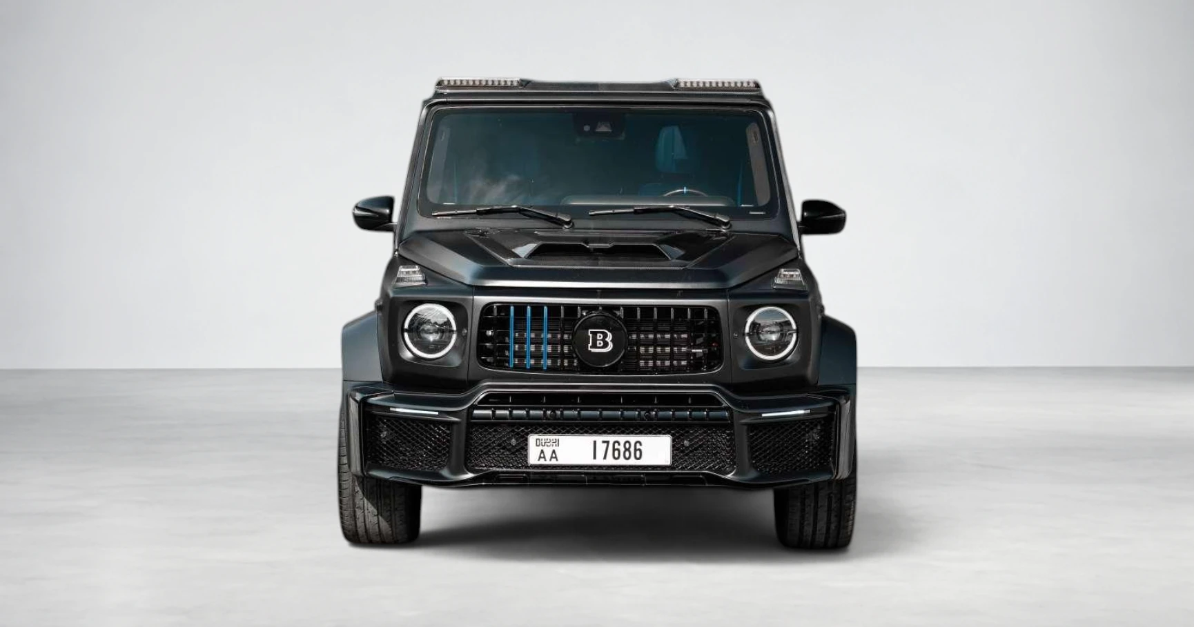 مرسيدس AMG G63 برابوس أسود مطفي للإيجار في دبي – صورة 2
