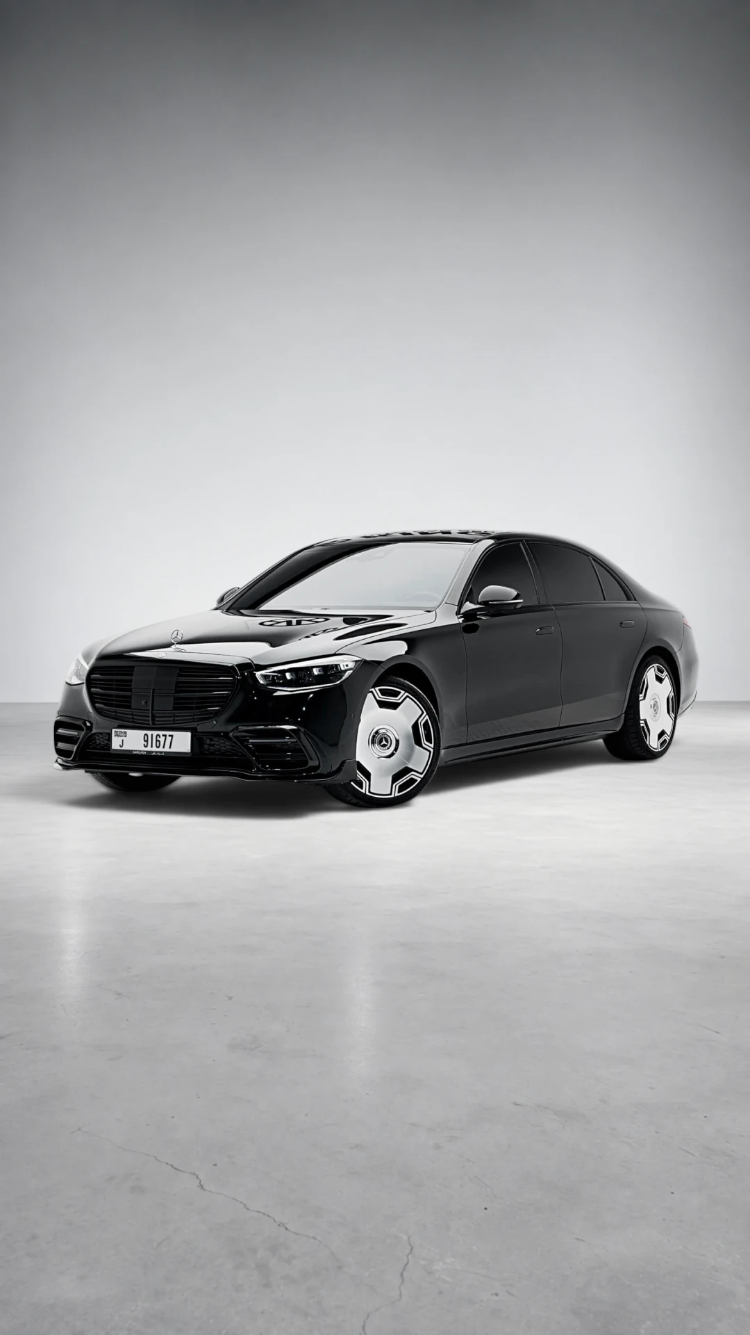 Mercedes-Benz S500 Brabus Edition Matte Black Fullbleed Shot