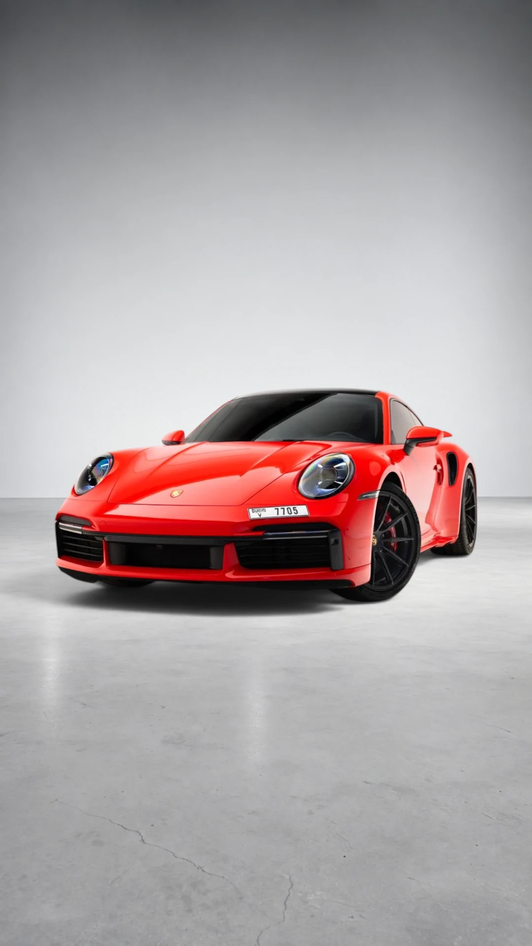 Porsche 911 Turbo S Akrapovic Edition Carmine Red Fullbleed Shot