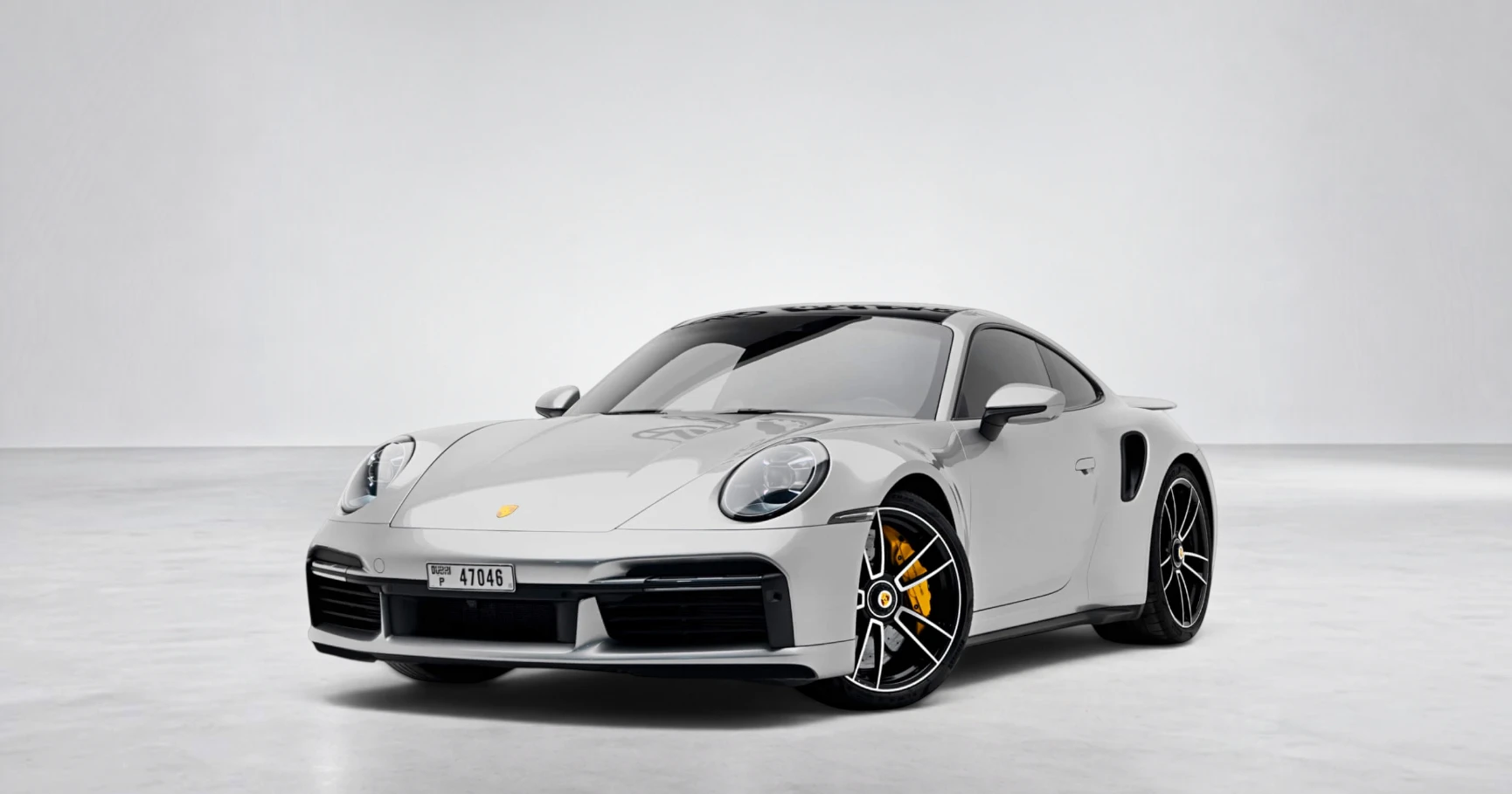Porsche 911 Turbo S Pure White (Bordeaux Interior) - View 2