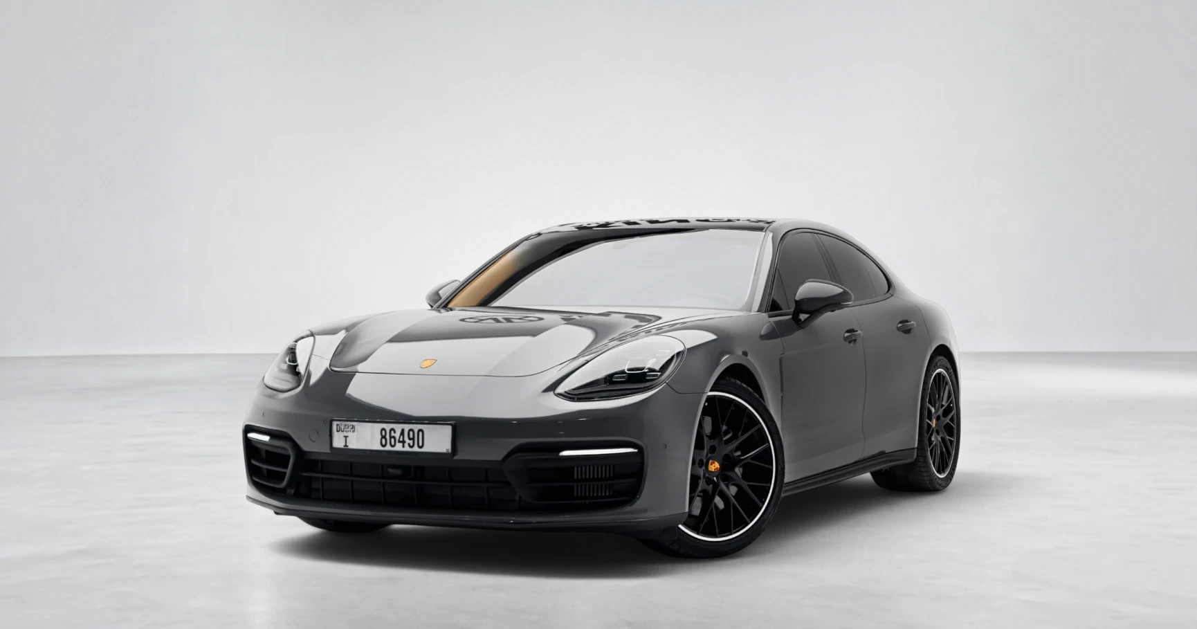 Porsche Panamera Volcano Grey (Saddle Tan Interior) - View 2