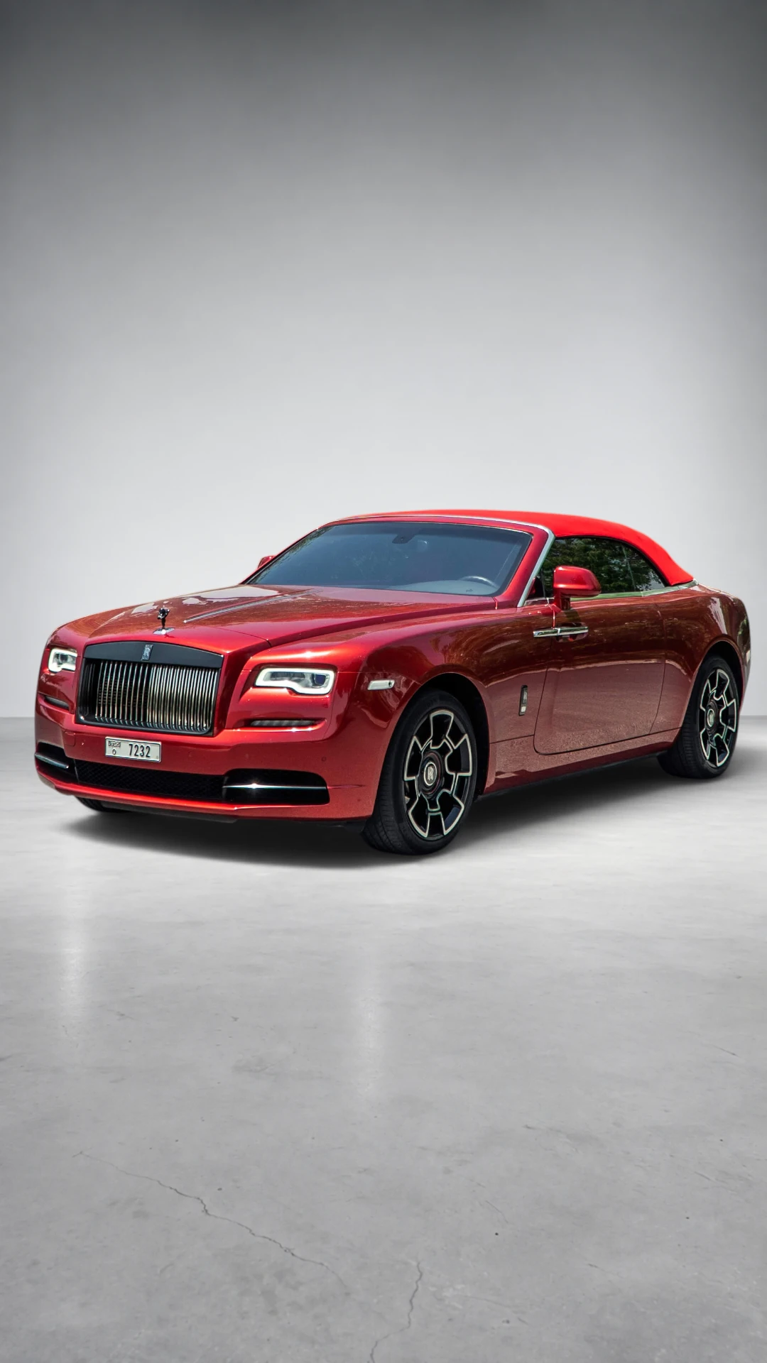Rolls-Royce Dawn Black Badge Magma Red in Dubai